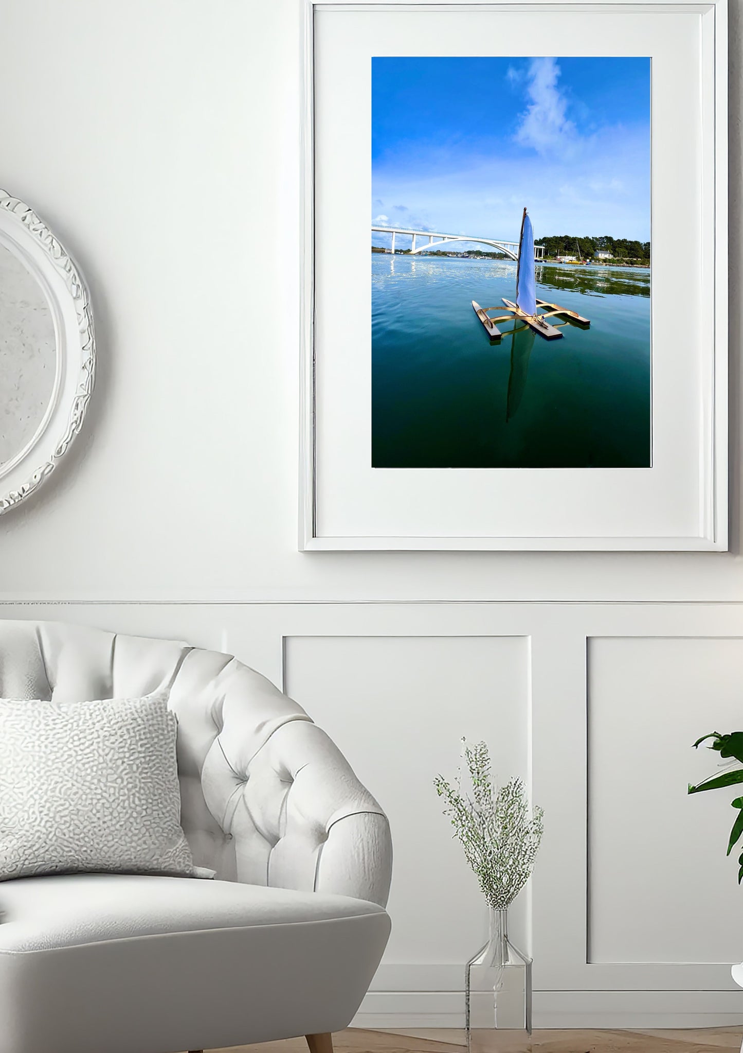 encadrement affiche Spi Ouest à la Trinité sur Mer