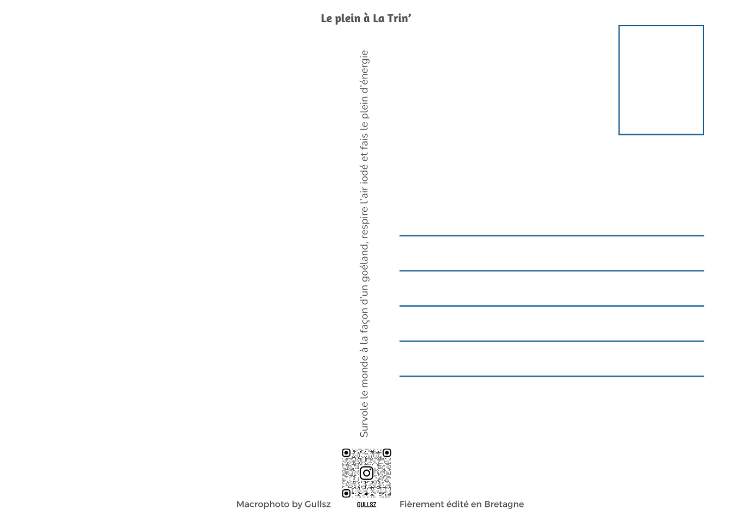 Carte postale Le plein à la Trin'