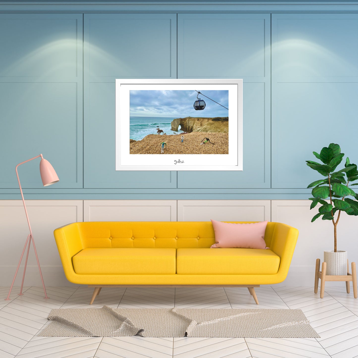 encadrement affiche La montagne Quiberonnéenne